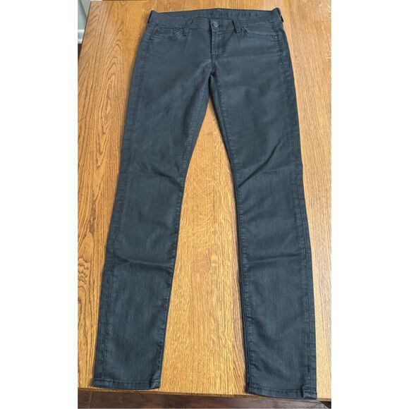 7FAM - 7 For All Mankind size 28 Black the Skinny Jeans - Picture 2 of 9